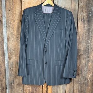 Hugo Boss Men's Brown Pinstripe Suit